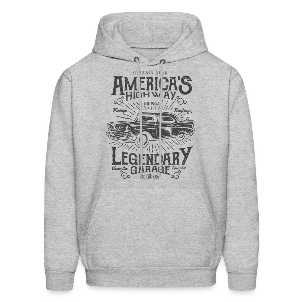 Most American  Hoodie - heather gray