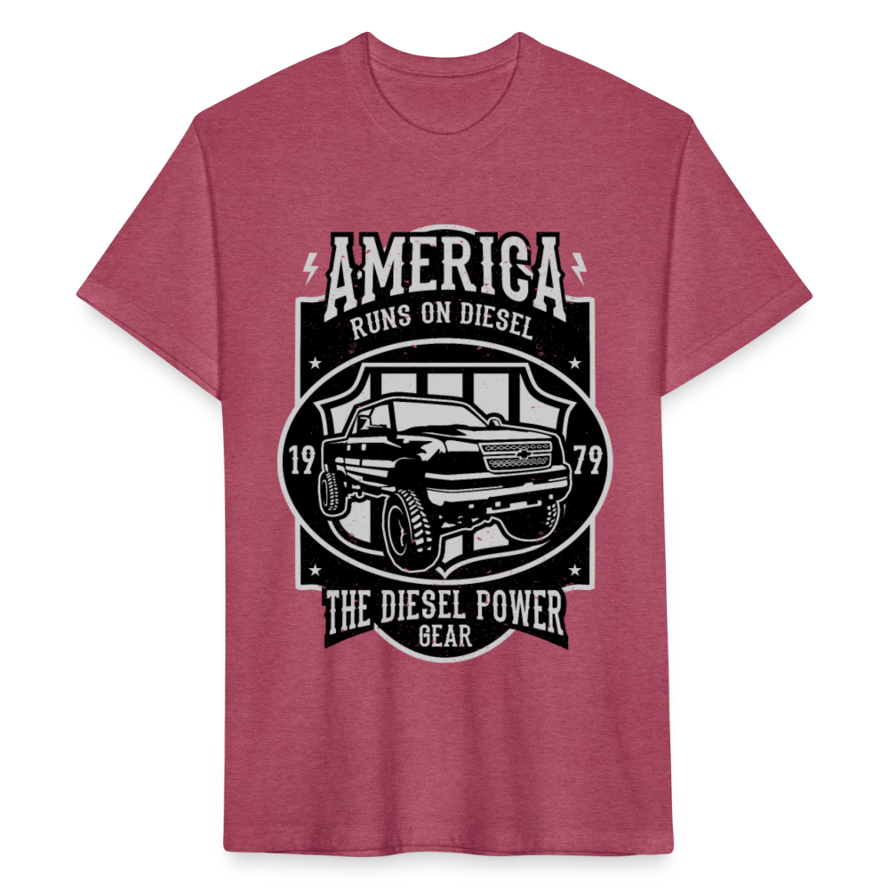 America cotton shirt - heather burgundy