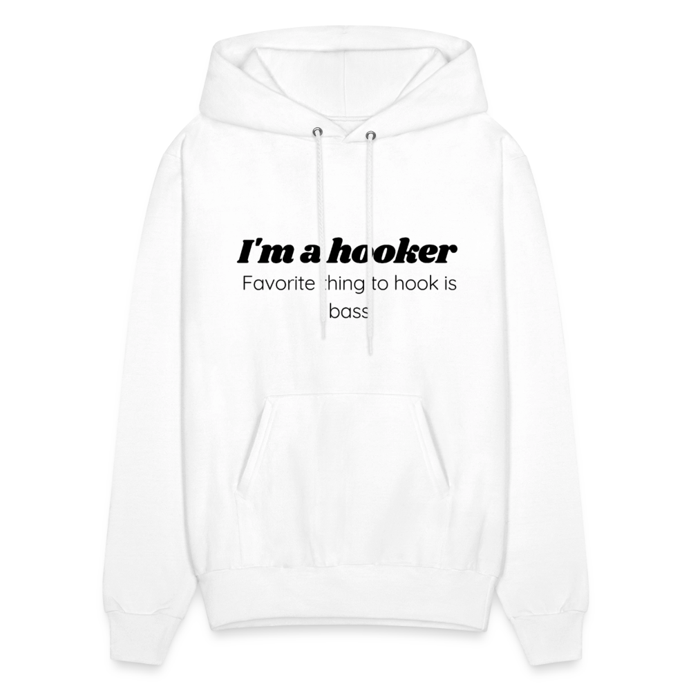 Hooker hoodie family friendly - white