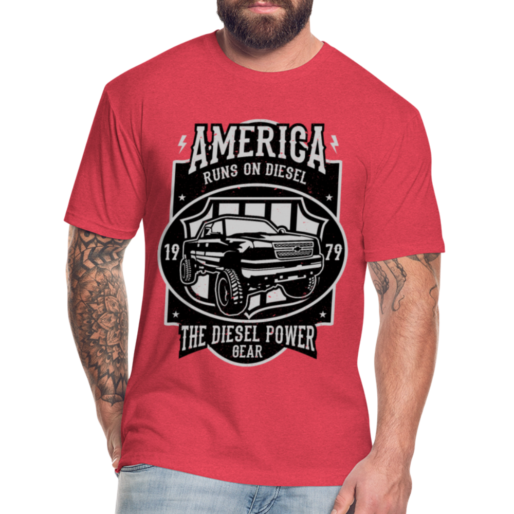 America cotton shirt - heather red