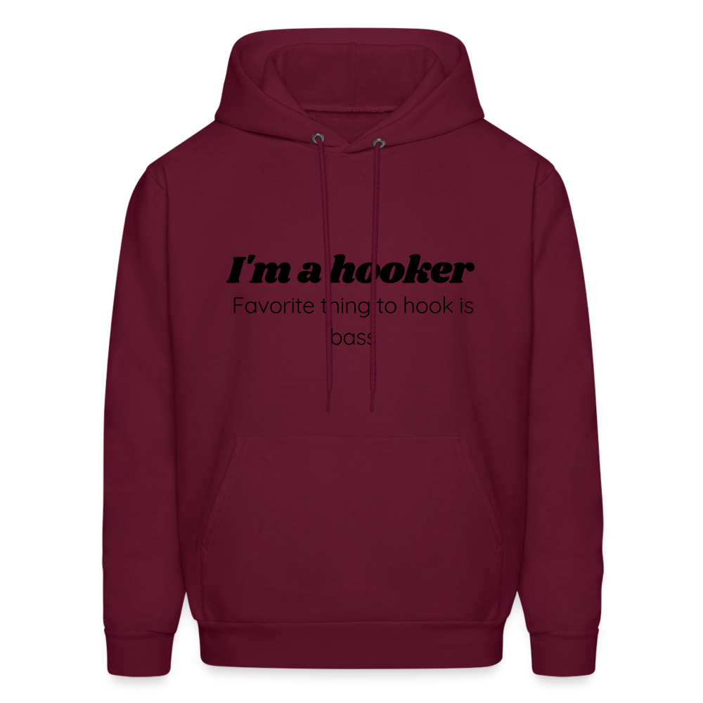 Hooker hoodie family friendly - burgundy