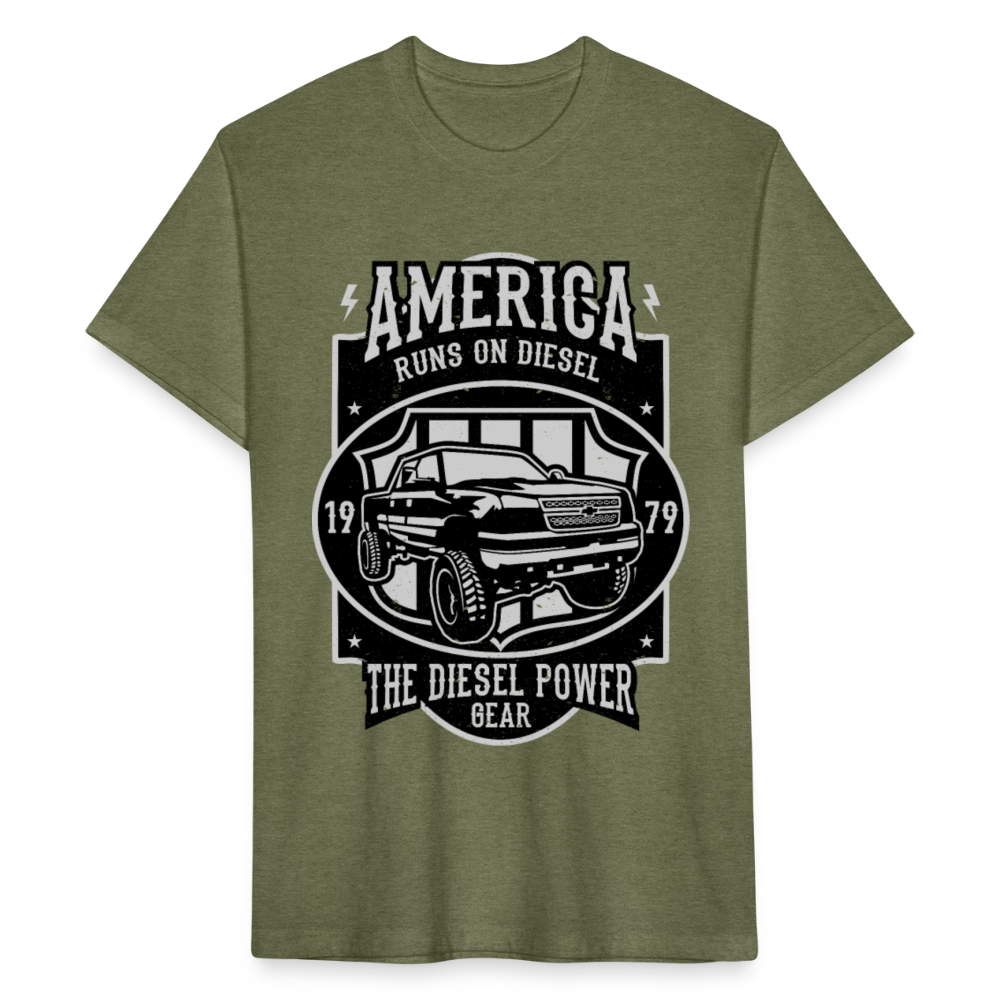 America cotton shirt - heather military green