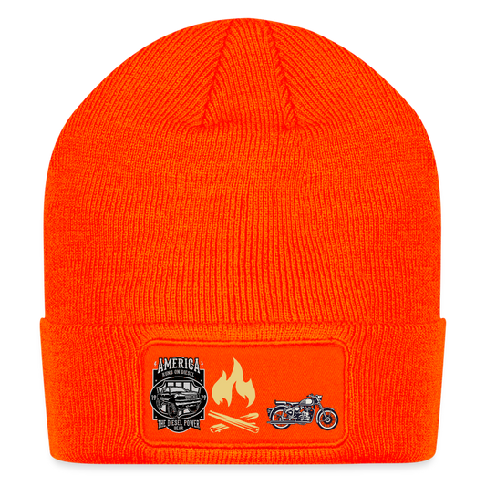 Patch Beanie - neon orange