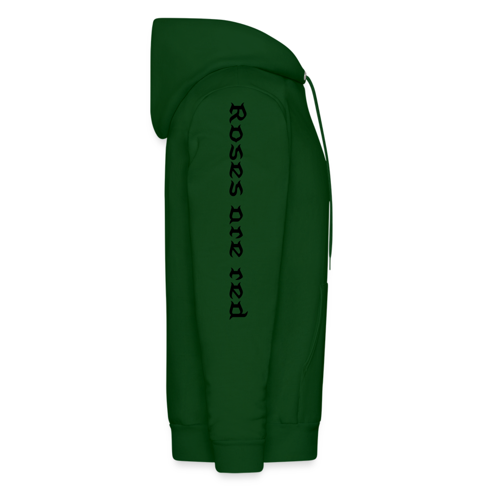 Roses Hoodie - forest green