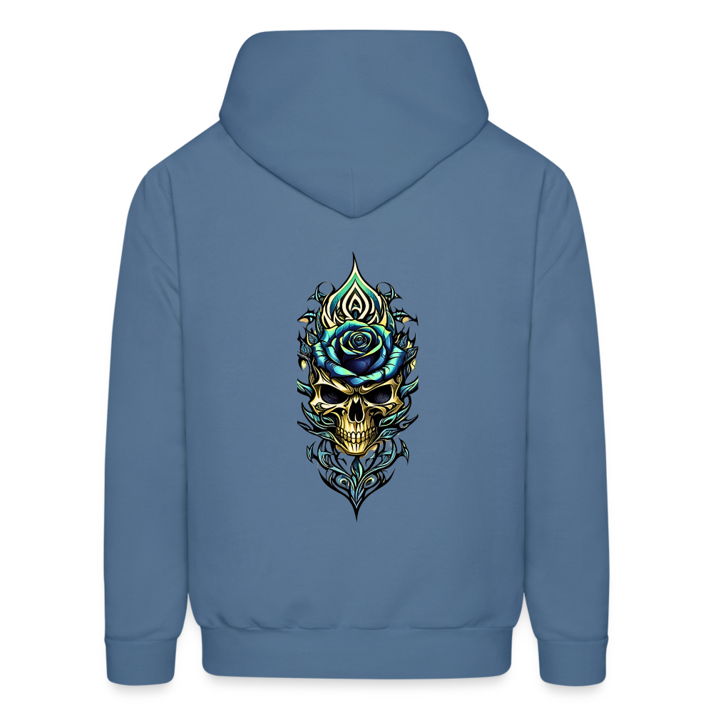 Roses Hoodie - denim blue