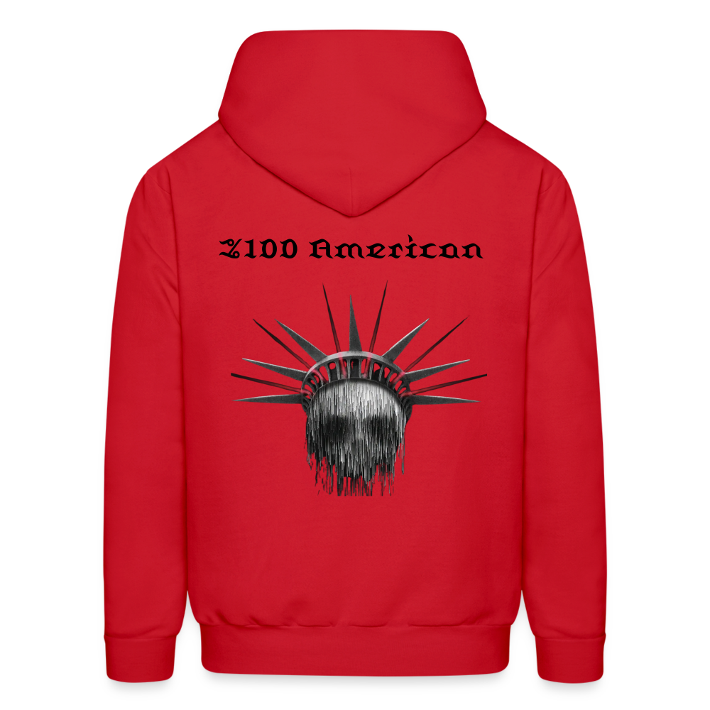 Most American  Hoodie - red