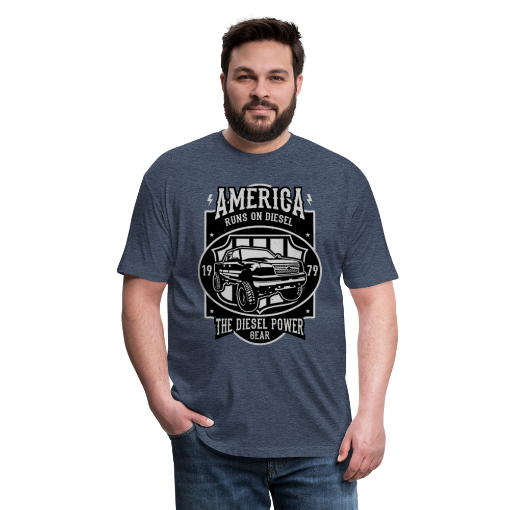 America cotton shirt - heather navy