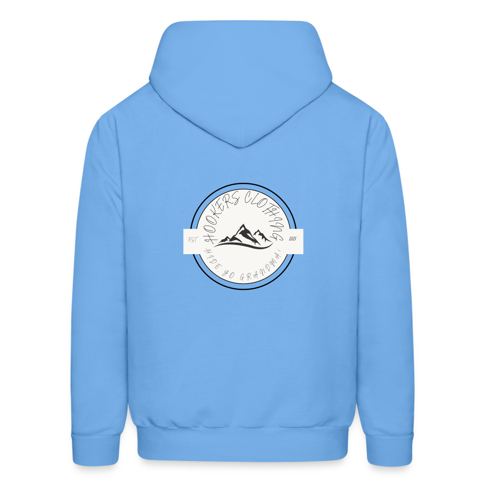 Hooker hoodie family friendly - carolina blue