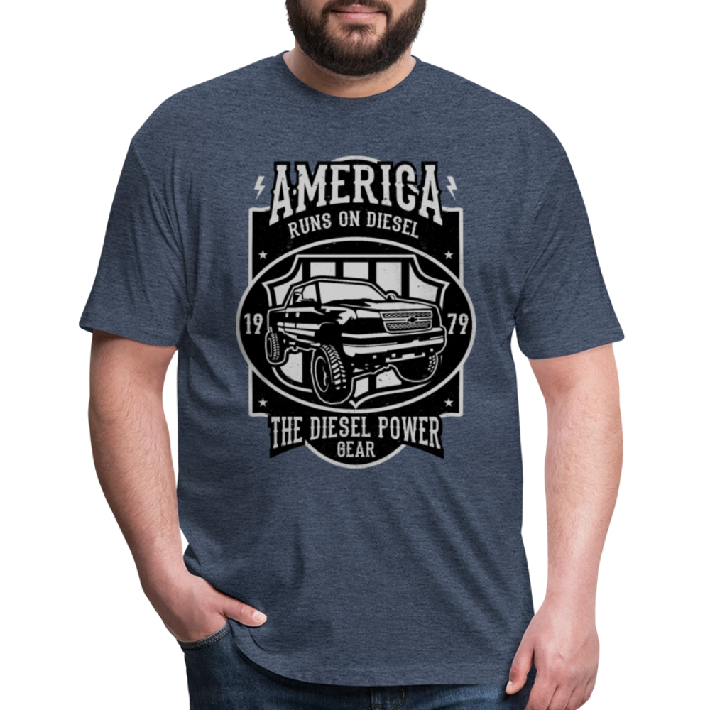 America cotton shirt - heather navy