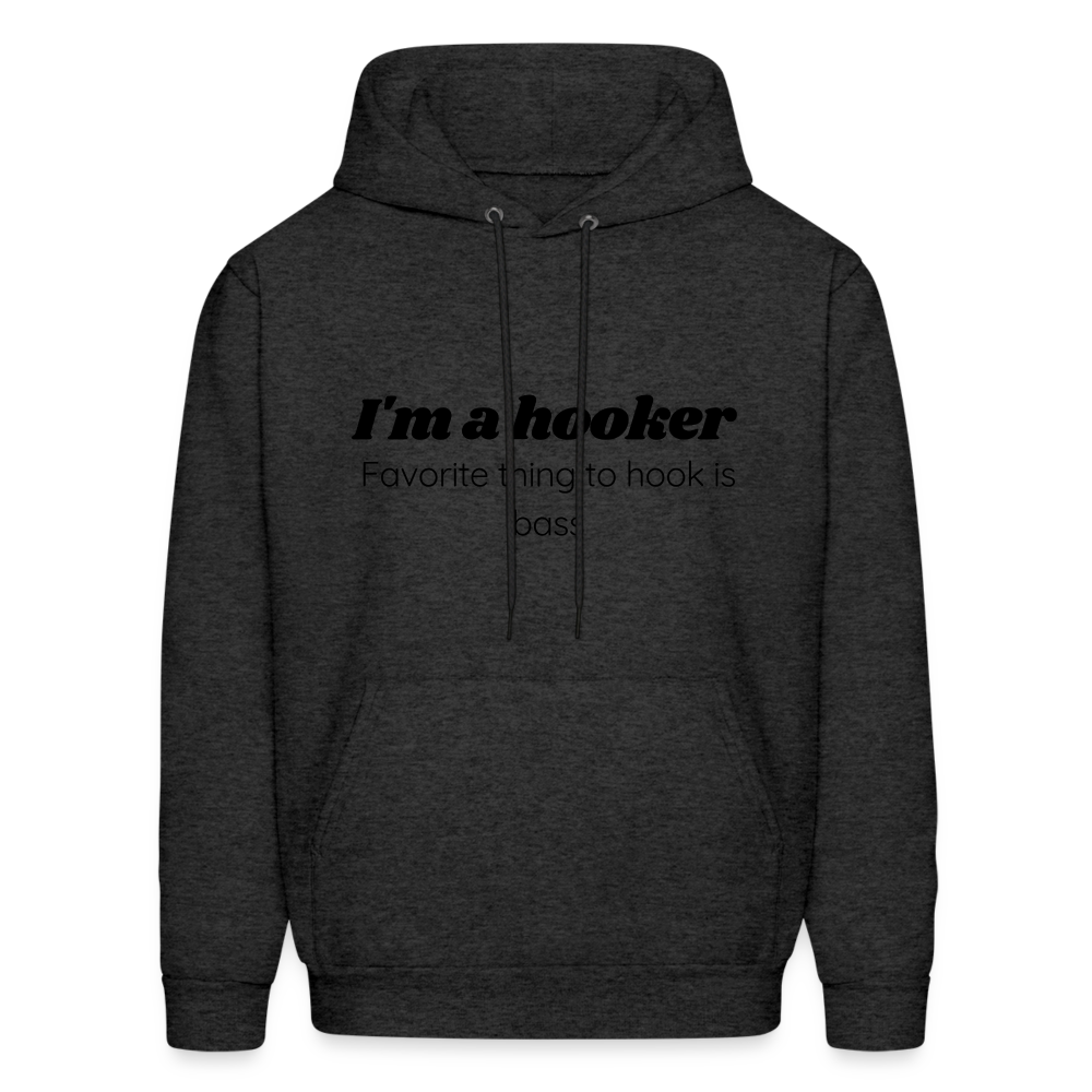 Hooker hoodie family friendly - charcoal grey