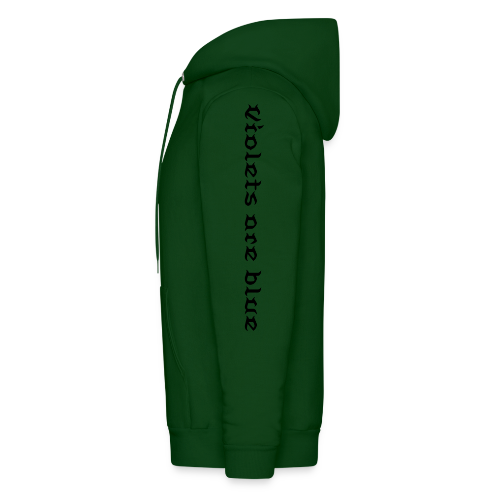 Roses Hoodie - forest green