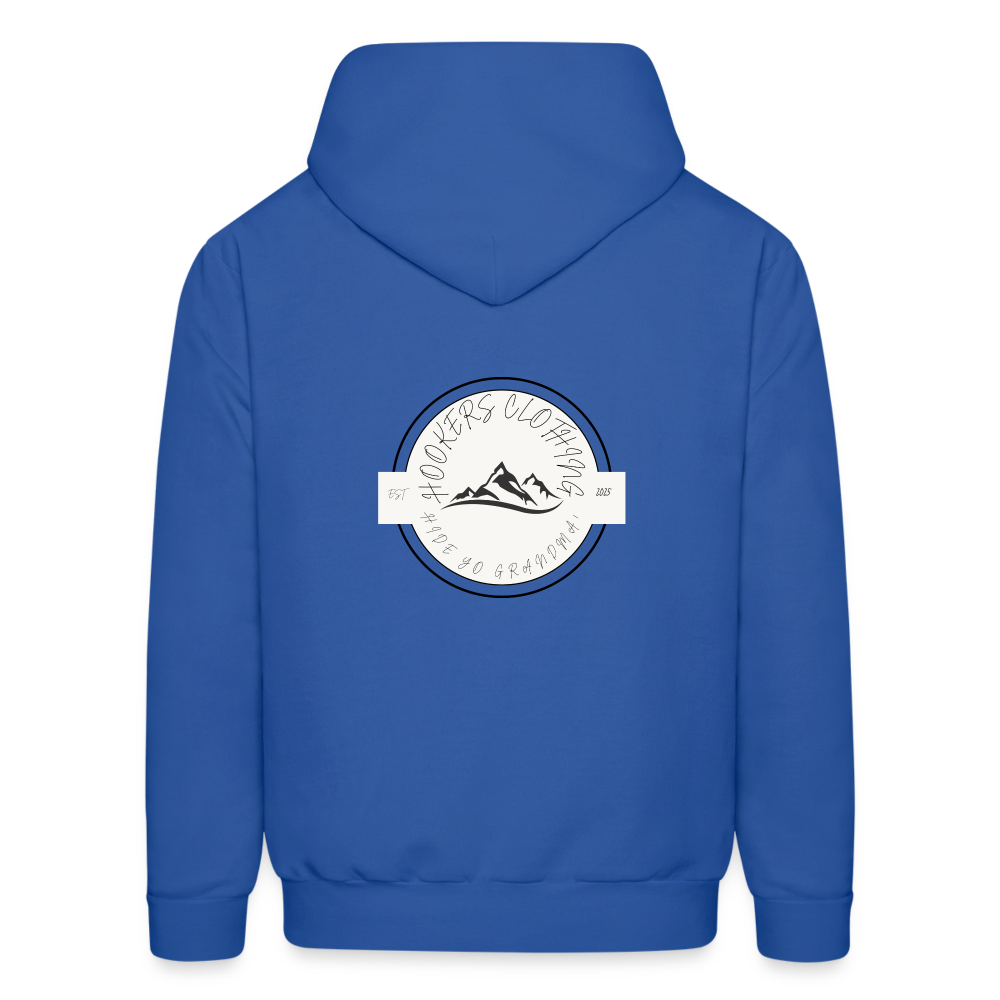 Hooker joke hoodie - royal blue