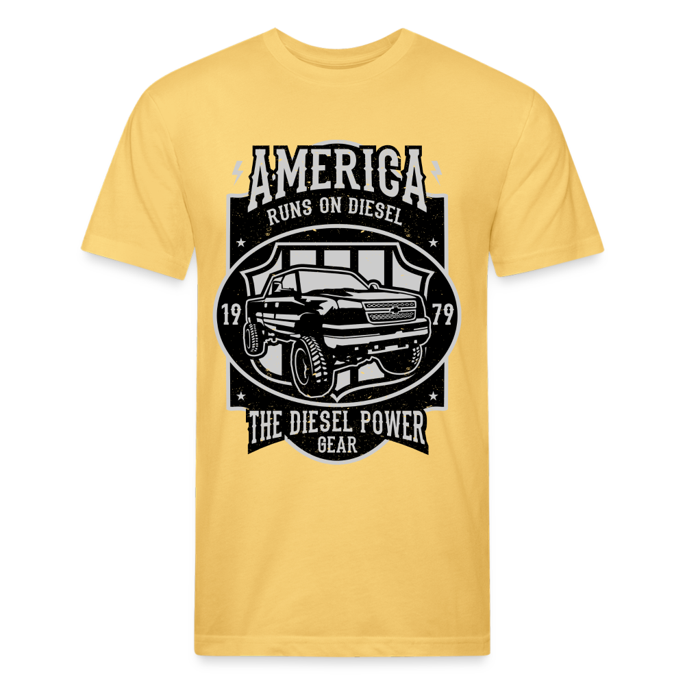 America cotton shirt - pastel yellow