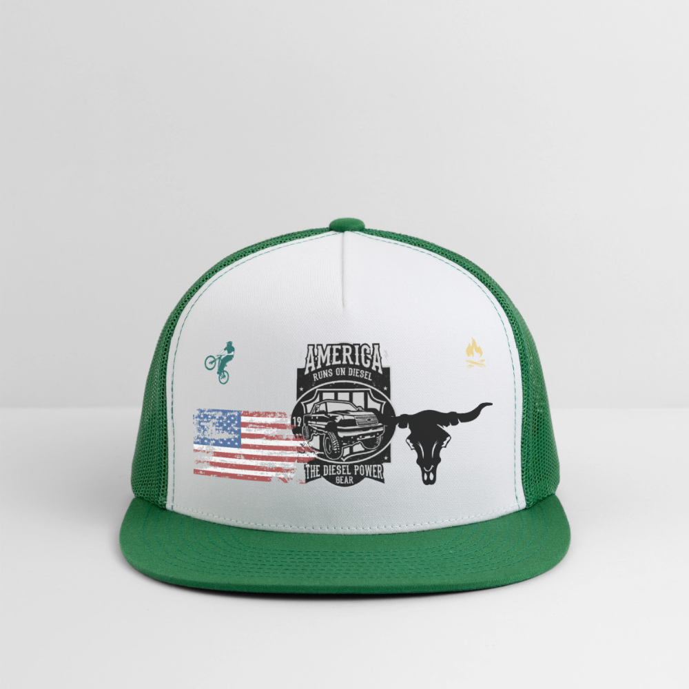 Trucker Hat - white/kelly green