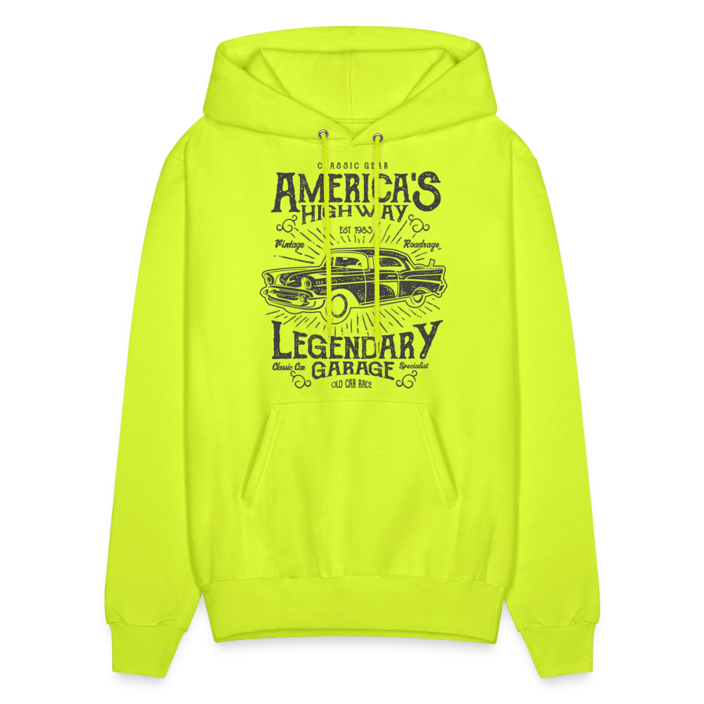 Most American  Hoodie - safety green