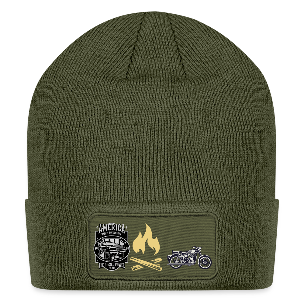 Patch Beanie - olive