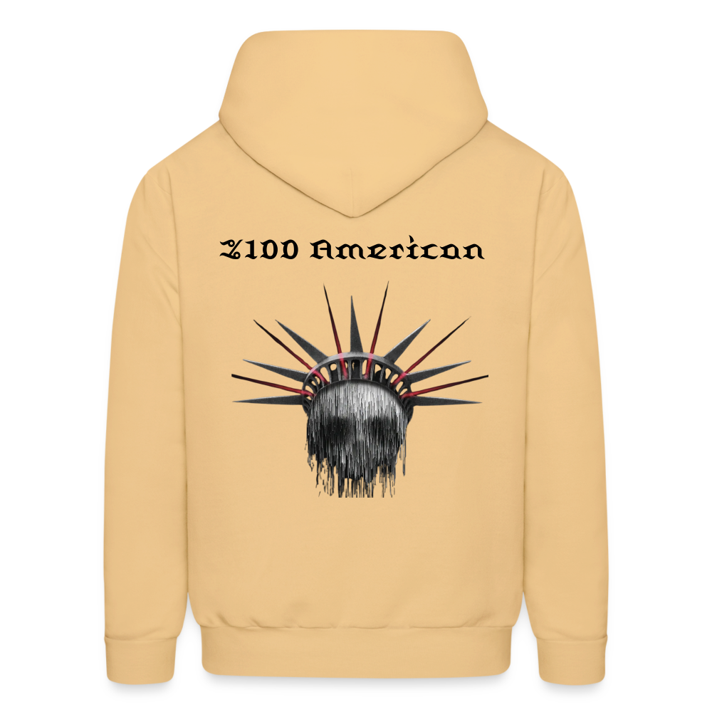 Most American  Hoodie - light gold 