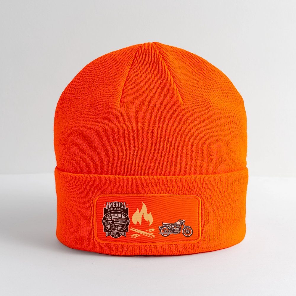 Patch Beanie - neon orange