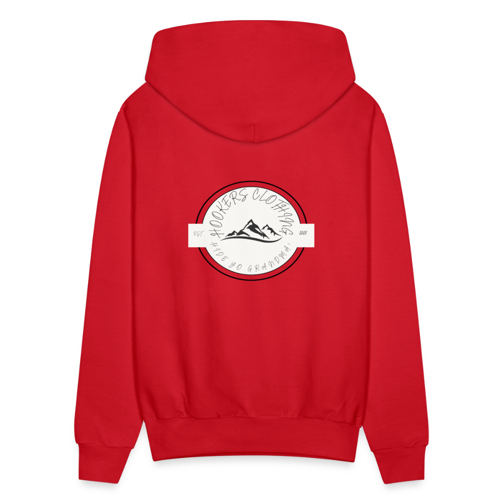 Hooker joke hoodie - red