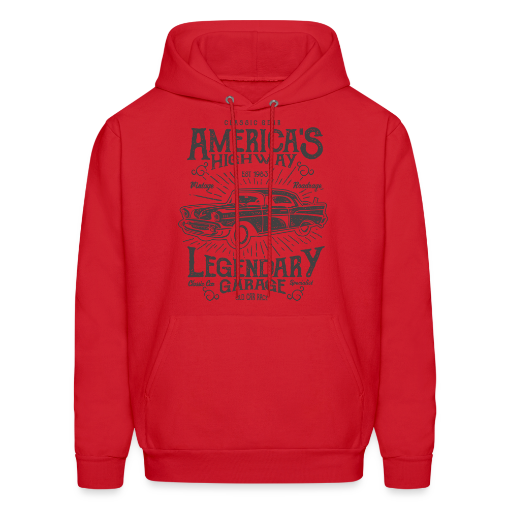 Most American  Hoodie - red