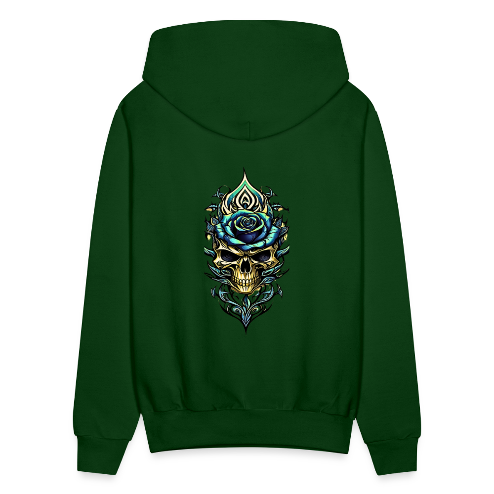 Roses Hoodie - forest green