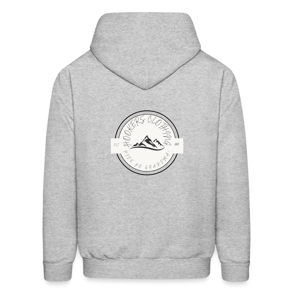 Hooker joke hoodie - heather gray