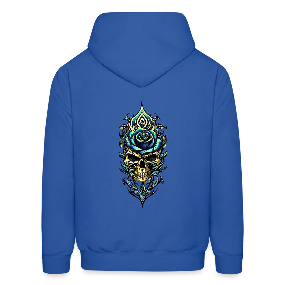 Roses Hoodie - royal blue