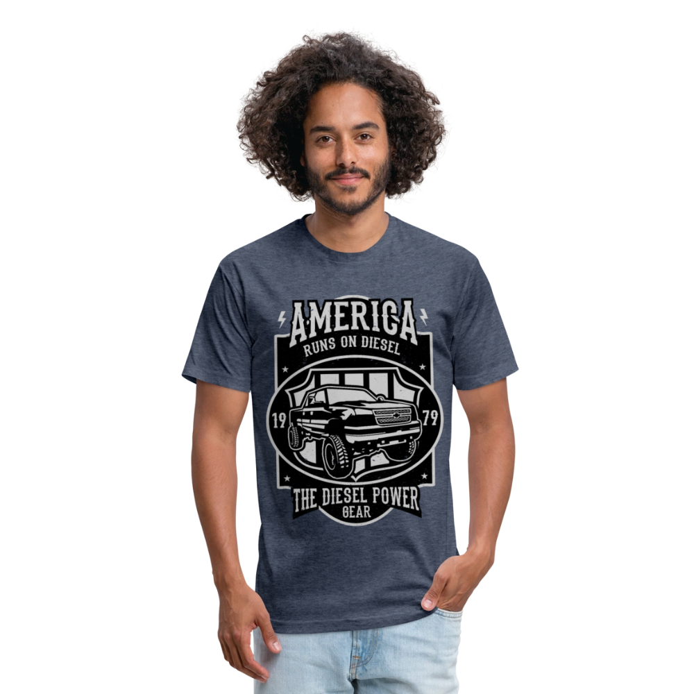 America cotton shirt - heather navy