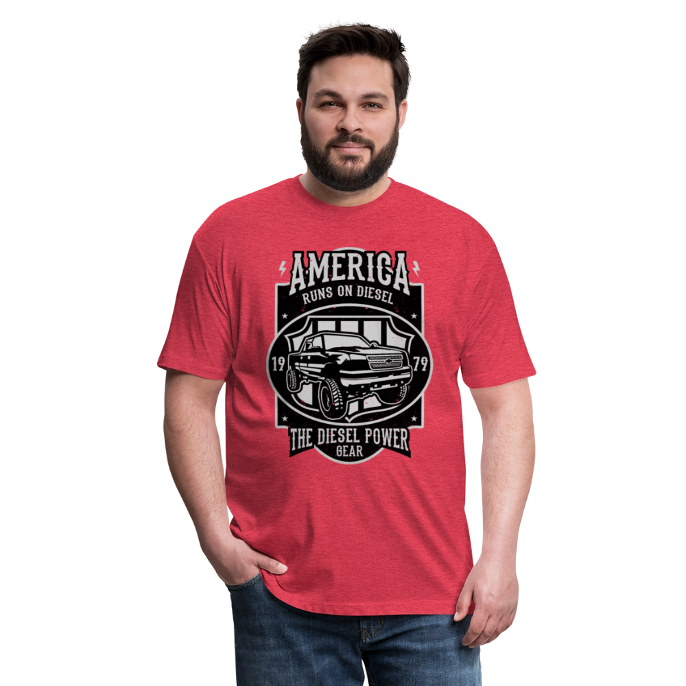 America cotton shirt - heather red